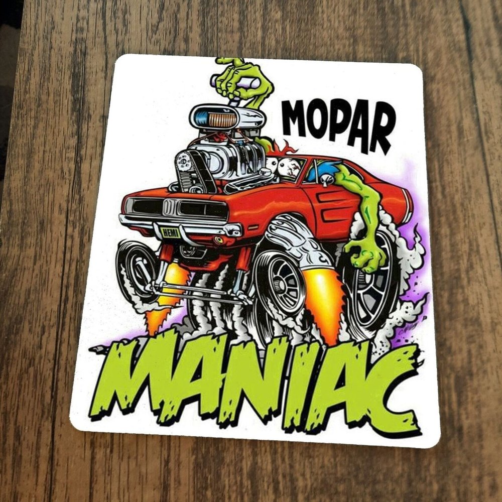 Mopar Maniac‎ Hot Rod Gasser Art Mouse Pad